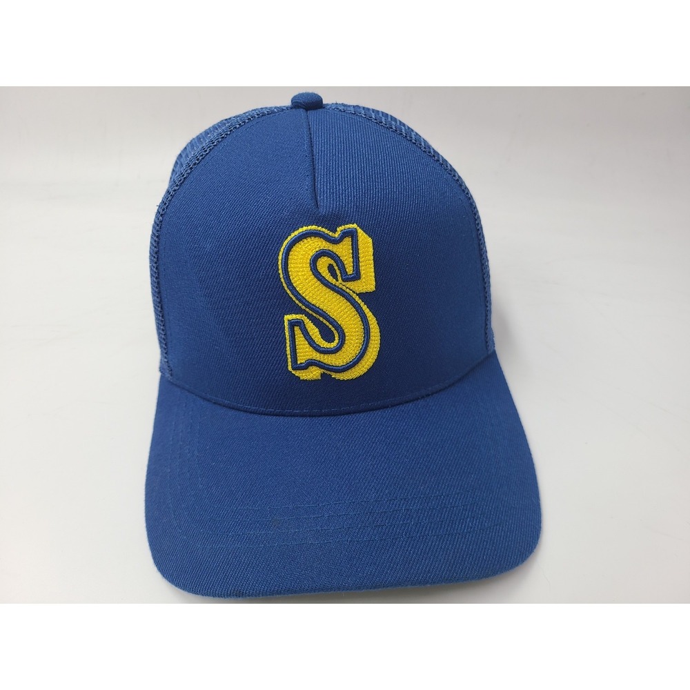 Seattle Mariners Mitchell & Ness Cooperstown Mesh‎ Trucker Snapback Hat Cap MLB